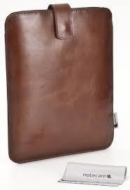 Sleeve Em Couro Notecare Nc123 Conhaque Para iPad