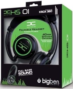 Headset Com Fio, Amplificador e Som Stereo Big Ben Hs01 Para Console X360