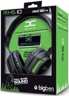 Headset Com Fio, Amplificador e Som Stereo Big Ben Hs10 Para Console X360 e PC