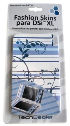 Fashion Skins Tech Dealer Azul e Branco Para Nintendo Dsi Xl