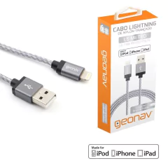 CABO LIGHTNIING ULTRA RESISTENTE IPOD, IPHONE, IPAD LIGH09G GEONAV