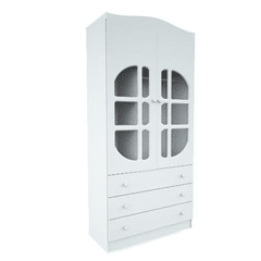 Roupeiro 2 Portas Carolina Luizzi Clean 4419 - Branco