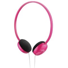 FONE HEADPHONE BASICO ROSA-BRANCO MULTILASER BRAND PH065 - 2399 UNIDADES