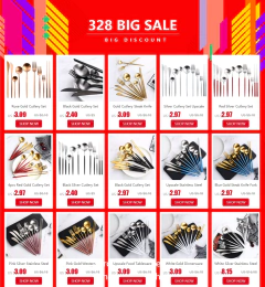 Conjunto de talheres de aço inoxidável na internet