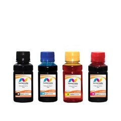 kit 4 Tinta para Epson Bulk Ink T-6641 T-6642 T-6643 T-6644 - L200 L1300 L220 L355 L455 Corante CMYK de 100ml