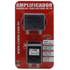 Kit Booster Capte Amplificador Universal Para Antenas de TV - 20dB - Bivolt