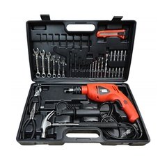 Kit Oficina Portátil Black & Decker com Furadeira de Impacto 1/2" Black&Decker e Maleta com 42 Acessórios - HD560K