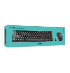 Kit Teclado e Mouse Sem Fio Logitech Mk220 920-004431 Preto - comprar online