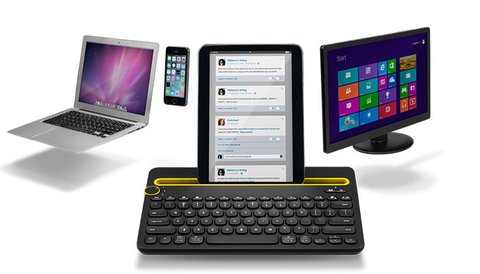 Teclado Bluetooth Logitech K480 Preto Multi-Device