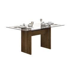 Mesa De Jantar Retangular Hawaí Imbuia 160cm