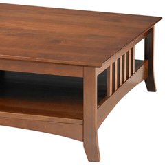 Mesa de Centro Quadrada Emily Castanho Claro - comprar online