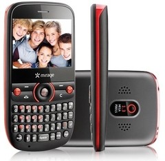 Celular Star 2 Chip Preto/vermelho P3111 Mirage