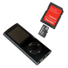 MP4 Player 4gb Players 4x1 Tela 1,8'' Preto