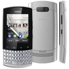 CELULAR NOKIA ASHA 303 PRATA COM QWERTY, CÂMERA 3.2MP, WI-FI, 3G,TOUCH SCREEN, RÁDIO FM, MP3, BLUETOOTH