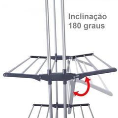 Imagem do Multi Varal de Chão Dobrável 3 andares com cabideiro GH108 - 4 unidades