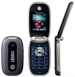 celular abrir e fechar motorola u3 Mp3 Player, Push to talk, mini USB, gsm