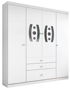 GUARDA-ROUPA DOÇURA SORRISO 2 PORTAS BRANCO - 4 unidades