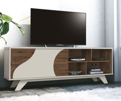 Rack Estilo Retro Vintage Off White/rovere Italiano