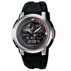 Relogio Casio Aqf 102w-1/7 Borracha Preto Crono Termômetro