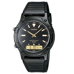 Relógio Unissex Anadigi Casio AW-49HE-1AVDF - Preto