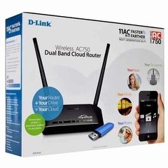 Roteador Cloud D-Link Dir-816L Wireless Ac750 Dual Band 2.4Ghz e 5Ghz Até 750Mbps Com Porta USB