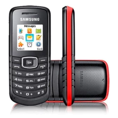 CELULAR CLARO SAMSUNG GT-E1086 VERMELHO DUAL BAND 900/1800MHZ RADIO FM