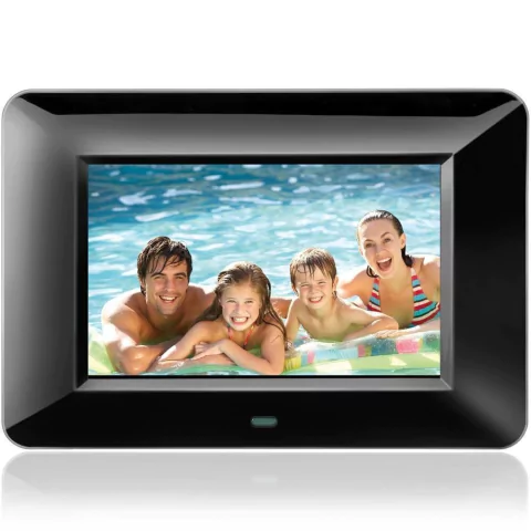Porta Retrato Digital Aiptek Dpf 07 Soul Branco, Tela LCD 7" Entrada USB e Sdcard, Memória 8mb