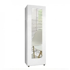 Sapateira Com Espelho 1 Porta 4 Prateleiras Atena Branca - comprar online