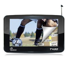 Navegador GPS Apontador T430 Tela Touch e Wide Screen de 4,3'' orientador