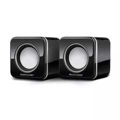 Caixa de Som Multilaser Sp089 Preto, 4w Rms, Entrada USB, Plugue Padrão de 3.5mm