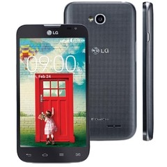 Smartphone LG L70 Dual D325 PRETO com Tela de 4,5", Dual Chip, Android 4.4, Câmera 8MP e Processador Snapdragon 200 1.2 GHz Dual-Core - Infotecline