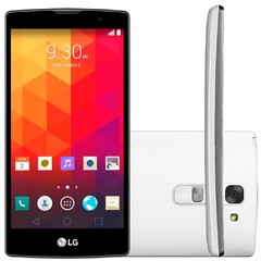 CELULAR LG PRIME PLUS H522F BRANCO , 4G, DUAL CHIP, TELA 5", ANDROID 5.0, 8GB, CÂMERA 8MP, FRONTAL 5MP, PROCESSADOR QUAD CORE 1.3 GHZ