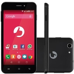 SMARTPHONE POSITIVO S420 PRETO COM DUAL CHIP, TELA 4", ANDROID 5.1, CÂMERA 3.2MP, 3G, WI-FI, BLUETOOTH E PROCESSADOR DUAL CORE DE 1.3GHZ