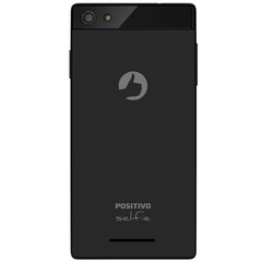 SMARTPHONE POSITIVO SELFIE S455 preto COM DUAL CHIP, TELA 4.5", ANDROID 5.0, CÂMERA 8MP, 3G, WI-FI, BLUETOOTH E PROCESSADOR QUAD-CORE DE 1.3GHZ - comprar online