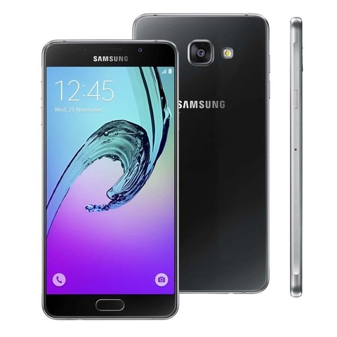 SMARTPHONE SAMSUNG GALAXY A7 2016 DUOS A710 DESBLOQUEADO preto ANDROID 5.1, MEMÓRIA INTERNA 16GB, CÂMERA 13MP, TELA 5.5