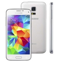 SMARTPHONE SAMSUNG GALAXY S5 MINI DUOS SM-G800H BRANCO DUAL CHIP, TELA 4.5", ANDROID 4.4, 3G, CÂM. 8MP E PROCESSADOR QUAD CORE 1.4GHZ