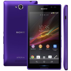 SMARTPHONE SONY XPERIA M C2004 DESBLOQUEADO ROXO ANDROID 4.1, MEMÓRIA INTERNA 4GB, CÂMERA 5MP, TELA 4