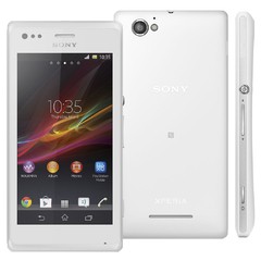 SMARTPHONE SONY XPERIA M C2004 DESBLOQUEADO BRANCO ANDROID 4.1, MEMÓRIA INTERNA 4GB, CÂMERA 5MP, TELA 4