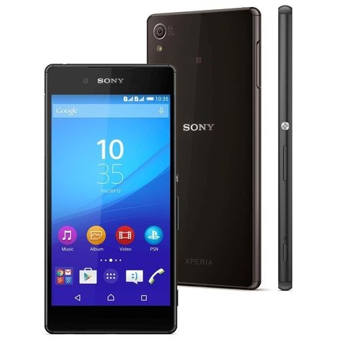 Celular Sony Xperia Z3 Plus E6533 32GB Duo, processador de 2Ghz Octa-Core, Bluetooth Versão 4.1, Android 7.0 Nougat, 4K UHD (3840 x 2160 pixels) 30 fps, GSM 850/900/1800/1900