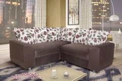 Sofá De Canto Toronto 5 Lugares Suede Marrom - comprar online