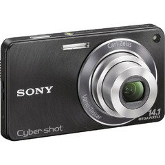 CÂMERA DIGITAL SONY DSC-W350/B PRETA COM 14,1 MP, ZOOM ÓPTICO 4X, FOTO PANORÂMICA, FACE DETECTION E SMILE SHUTTER na internet
