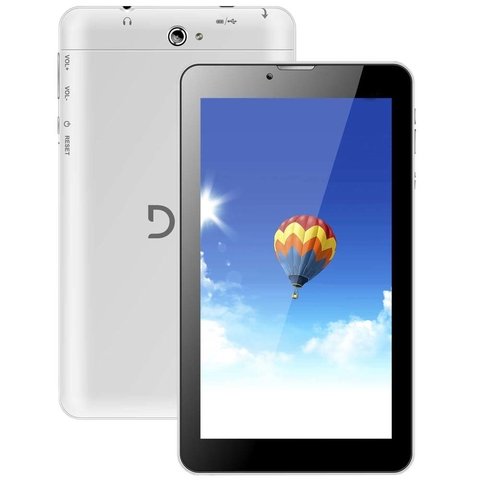 Tablet DL TX-254 3G Dual Chip com Tela 7", 4GB, Wi-Fi, Android 4.2, Bluetooth, Câmera 2MP e Processador Dual Core de 1.3Ghz - Branco