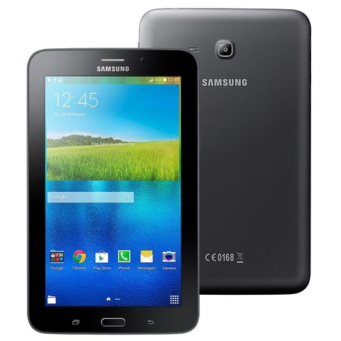 Tablet Samsung Galaxy Tab E 7.0 WiFi SM-T113NU com Tela 7", 8GB, Processador Quad Core de 1.3GHz, Câm. 2MP, AGPS, Bluetooth e Android 4.4 - Preto