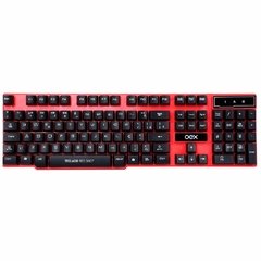 Teclado Gamer Oex Red Shot Tc202, Sensação Mecânica