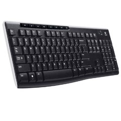 Teclado Sem Fio Logitech K270 Receptor Unifying, Sem Fio Avançado 2.4 Ghz, 8 Teclas de Atalho