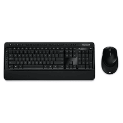 Kit Teclado e Mouse Microsoft Wireless 3000