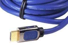 CABO HDMI M/M V 1.4 TRANÇADO 3M AZUL