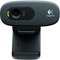 Webcam Logitech C270 HD 3.0MP com Microfone Integrado - Preto