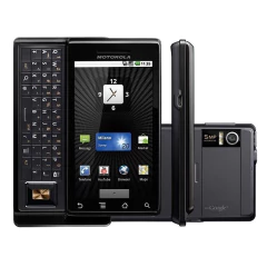 Celular Motorola Milestone A853 Preto, Android 2.0, Tela de 3,7" Touch, Teclado Qwerty, 3G, Wi-Fi, GPS, Câmera 5.0MP
