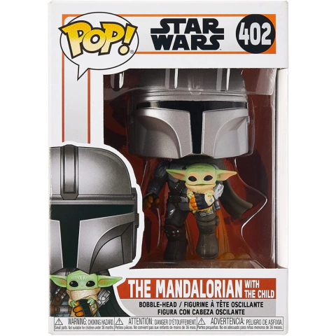 Funko Pop! Star Wars: The Mandalorian - Mandalorian Flying with The Child